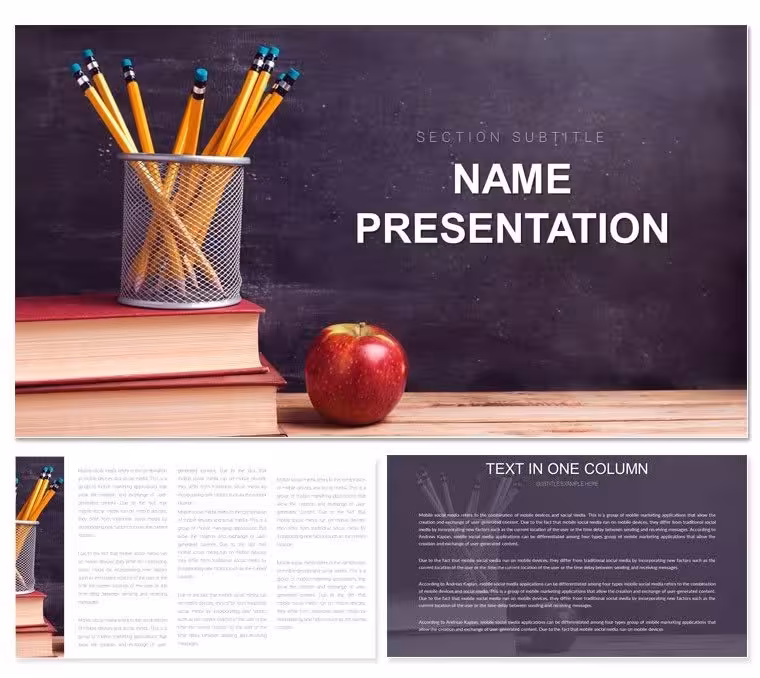 Education Lesson Plans Keynote Template