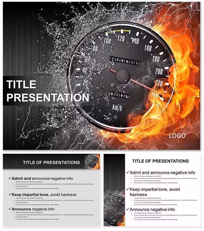 High Speed PowerPoint Template: Ignite Business Momentum