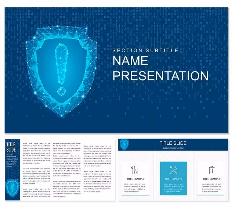 Online Security Keynote Template: Fortifying the Digital Frontier