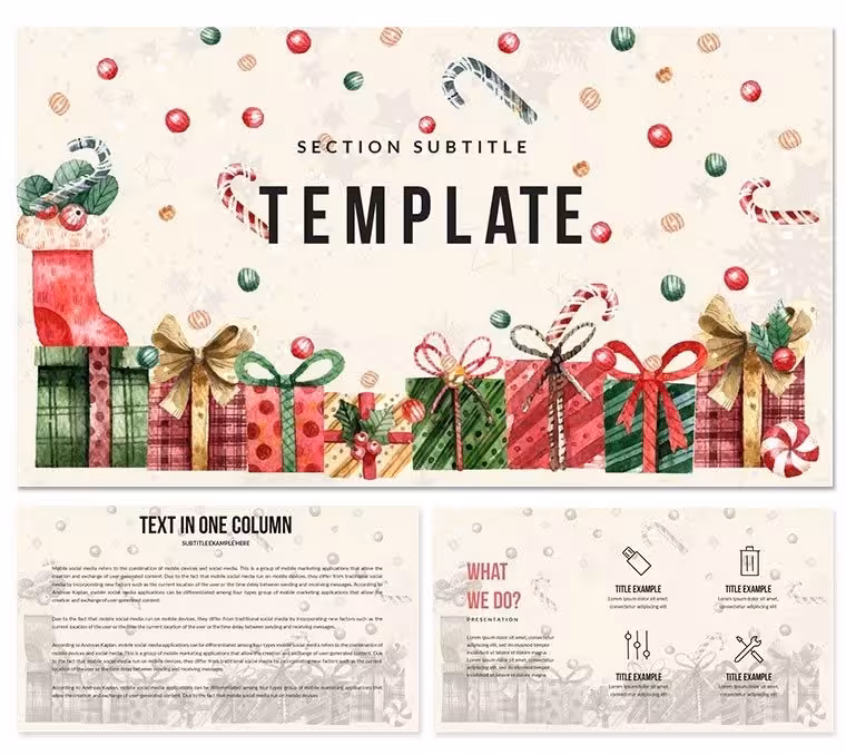 Fairy Christmas Keynote templates - Themes