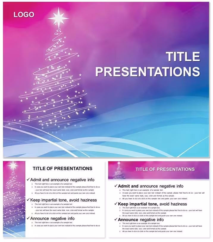 Neon Christmas Tree Keynote: Glow Up
