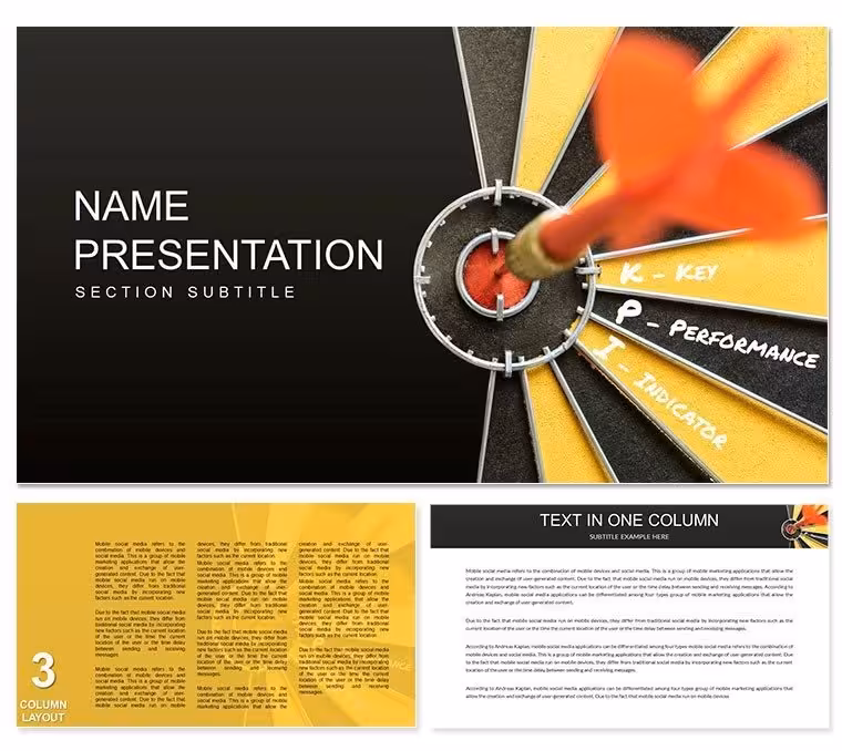 Key Performance Indicator, KPI Keynote template