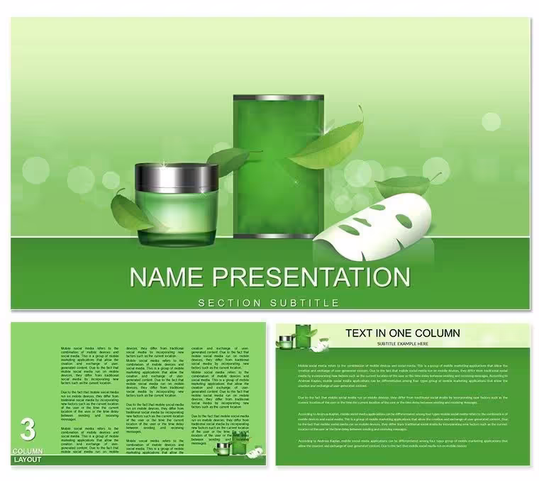 Natural Skin Care Keynote template
