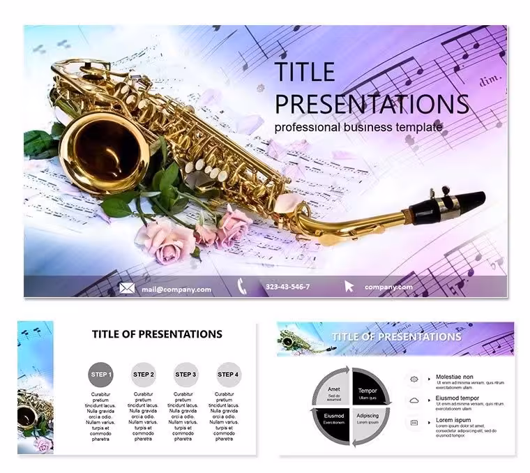Strike a Chord: Free Music Keynote Template