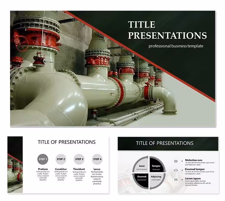 Heating System Keynote templates