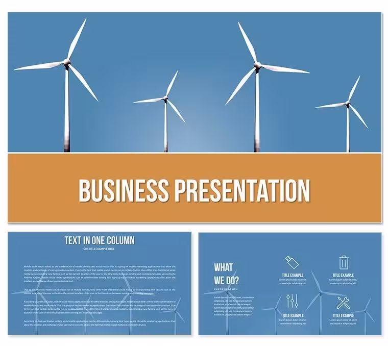 Wind Power and Renewable Energy Keynote Templates