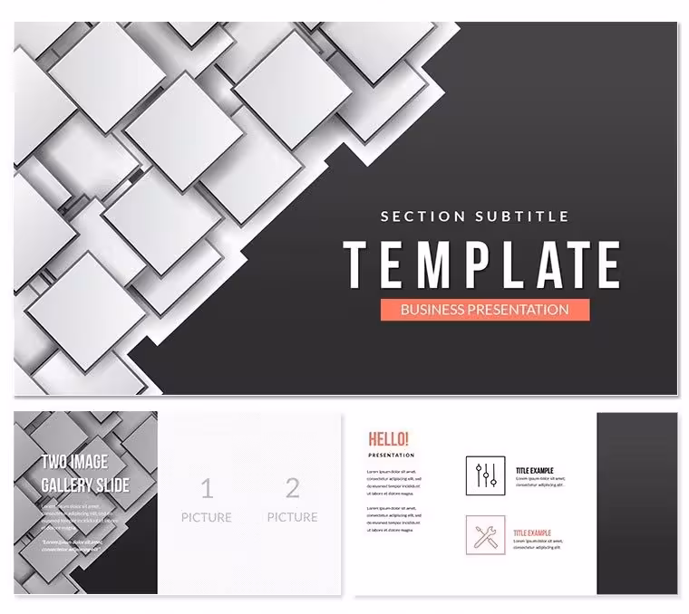 Squares Keynote Themes - Presentation