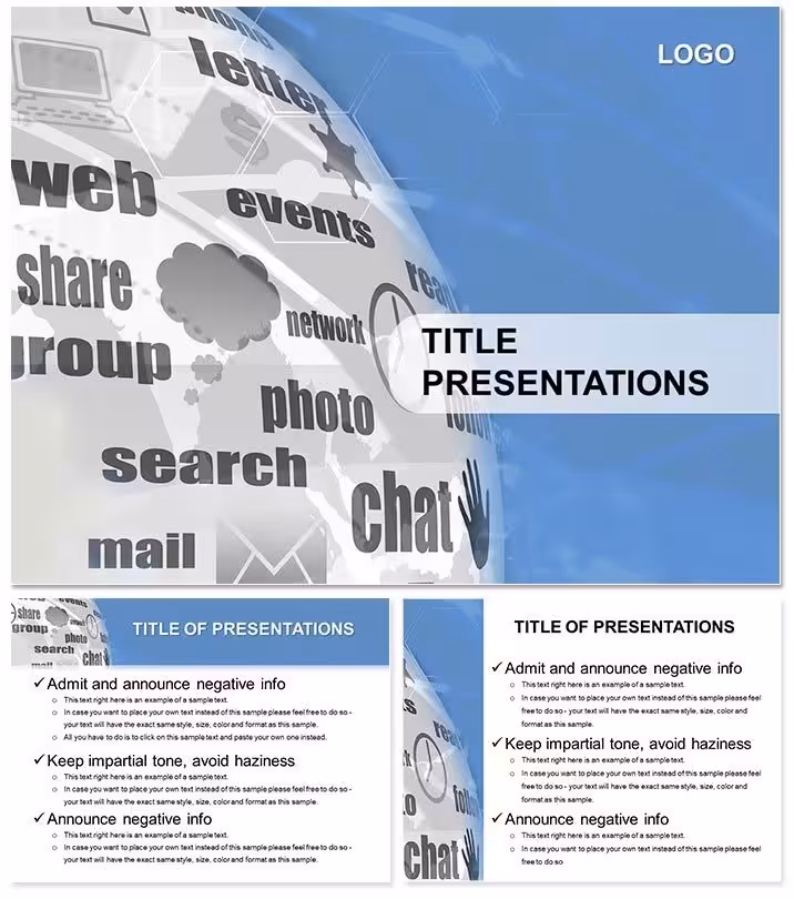 Web Portal PowerPoint Template: Interactive Services