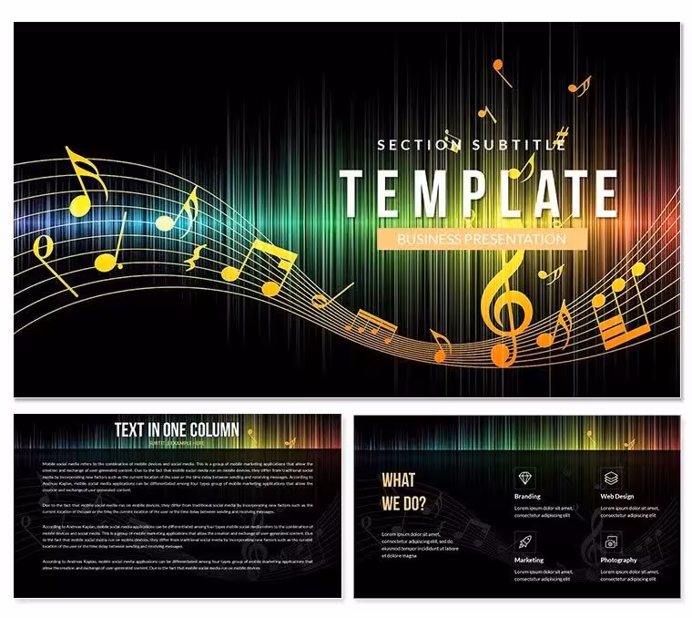 Play Music Keynote Template for Presentation