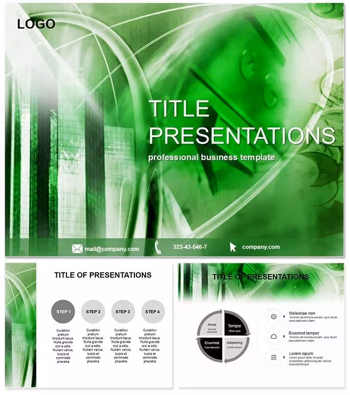 Bank Accounts Keynote Template - Editable PPTX