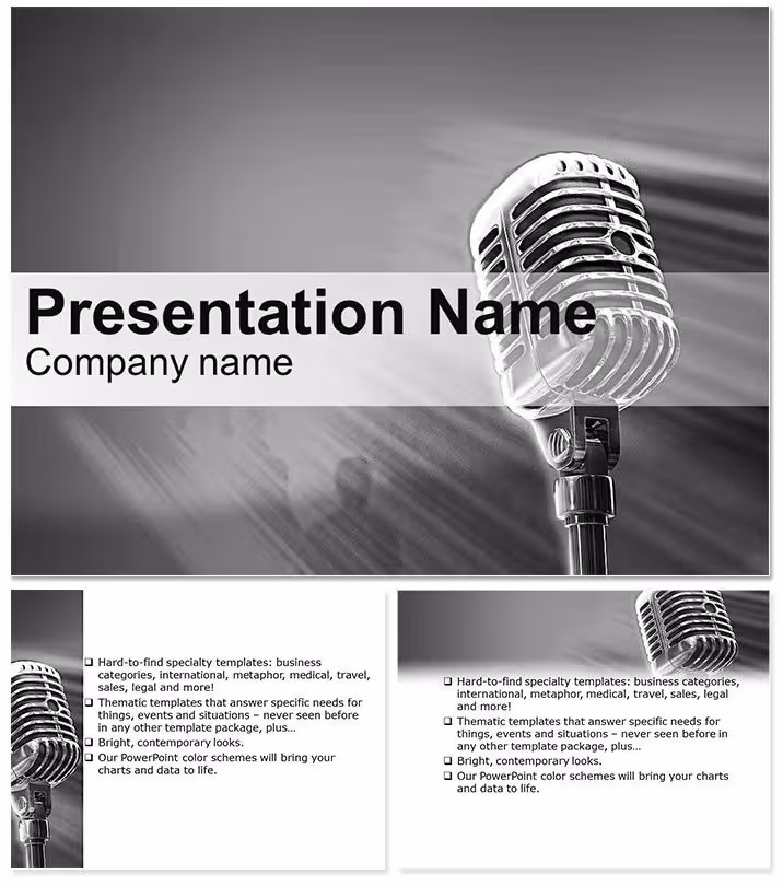 Music Awards Keynote Template: Spotlight Your Wins