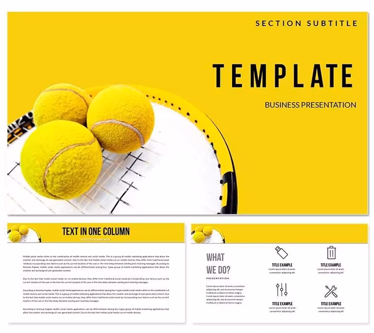Great Tennis Keynote templates
