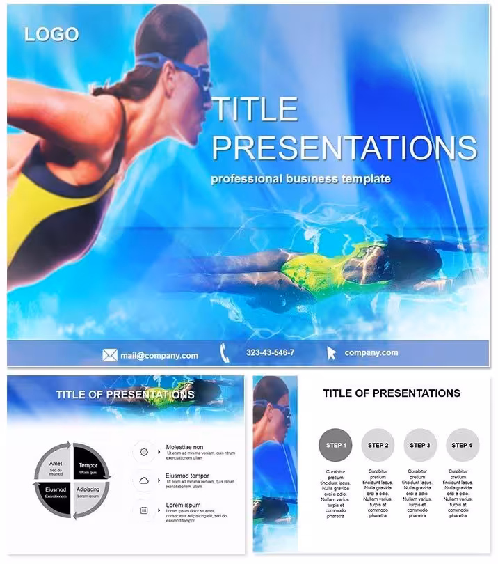 Jump Pool Modern PowerPoint Template