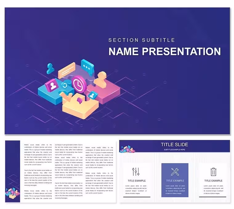 "Marketing: Concepts, Types and Objectives of Marketing Keynote Template"