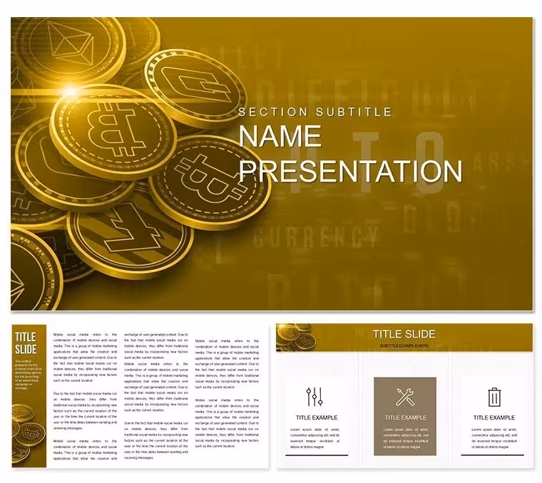 Dynamic Bitcoin Keynote Template: Crypto Edge