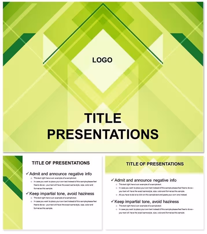 Rhombus Background Keynote Template: Geometric Elegance in Every Slide