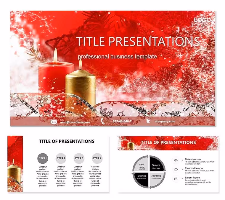 Christmas Decorations Design Keynote Template