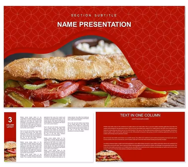 Popular Recipes Keynote Template and Diagrams - Download