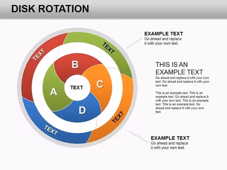 Disk Rotation Keynote Charts Template: Spin Your Data into Action