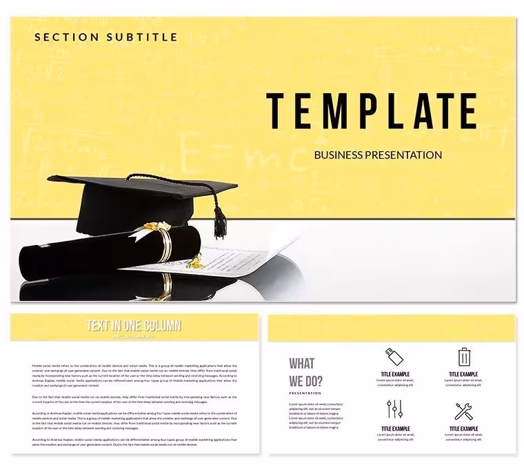 Education : Graduate Diploma Keynote templates