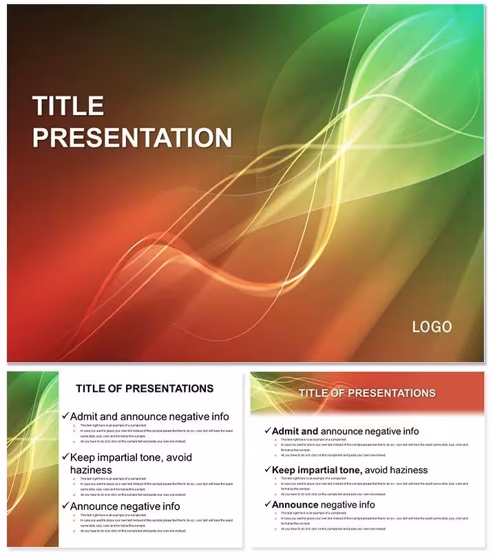 Abstract Spectacular Backdrop Keynote Template