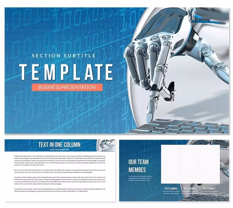 Artificial intellect Keynote template