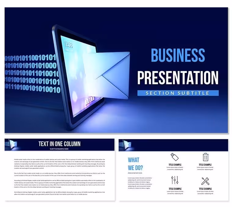 Email Marketing Campaign Tool Keynote Templates