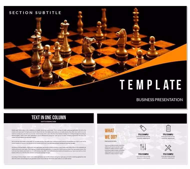 Play Chess Keynote templates, diagrams & infographics