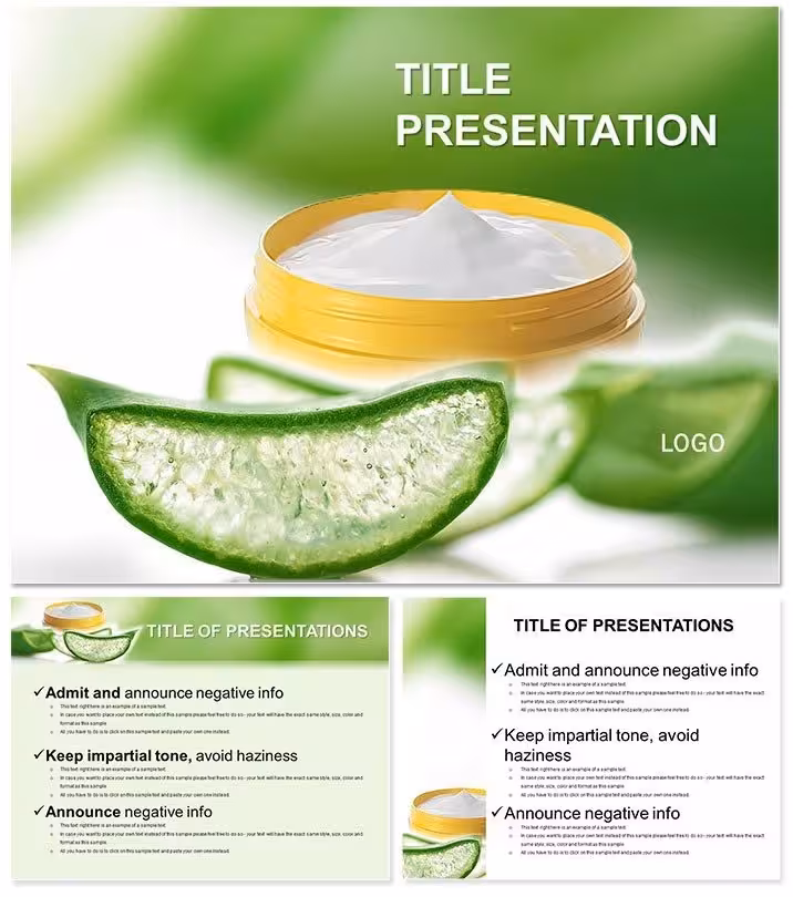 Aloe Vera Cream PowerPoint Template