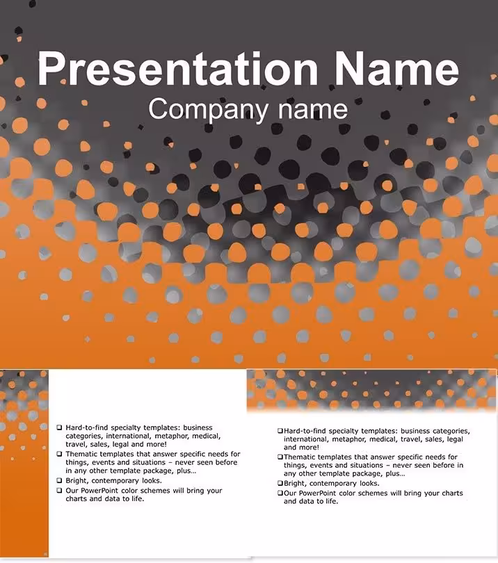 Edgy Orange Black Grains Keynote