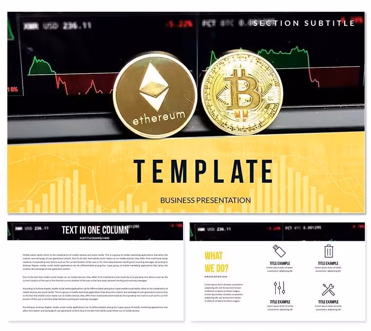 Bitcoin vs Ethereum Keynote Diagram Template - Instant Download | ImagineLayout