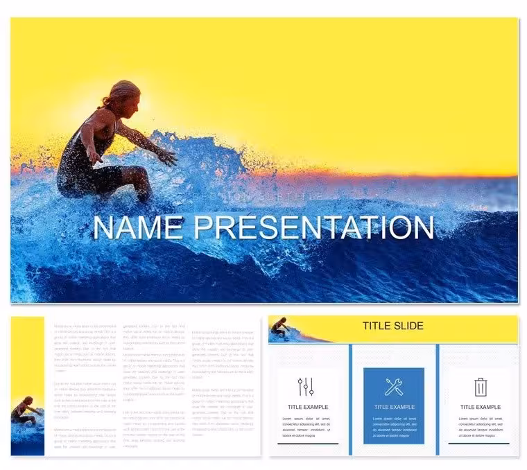 Surfing Keynote Template: Wave-Riding Deck