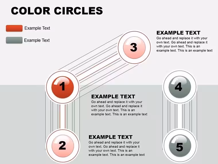 Infographic Color Circles Keynote: Orbit Your Data with Flair