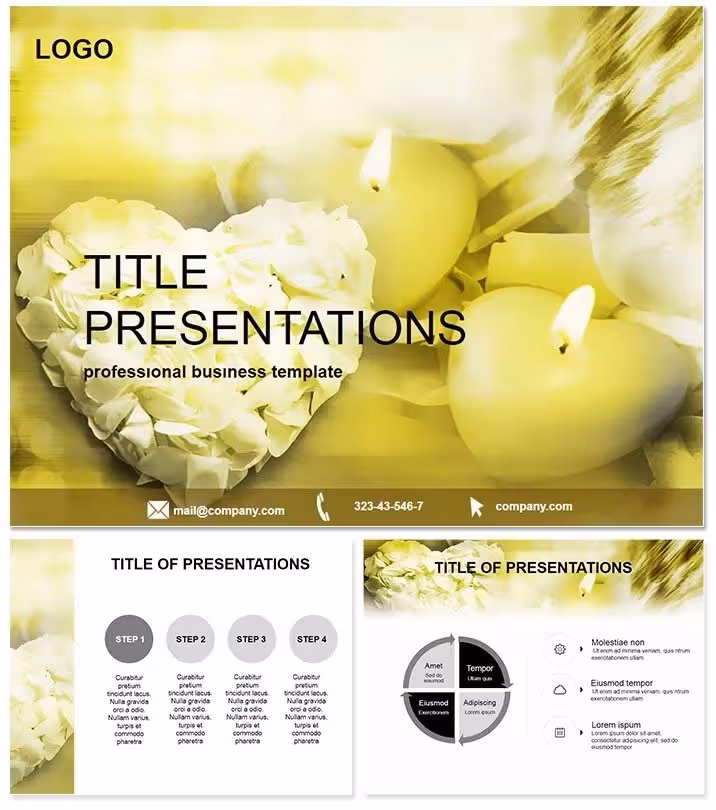 Blossom Love: Heart with Flower Petals Keynote