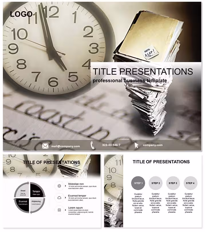 Efficient Time Management PowerPoint Template