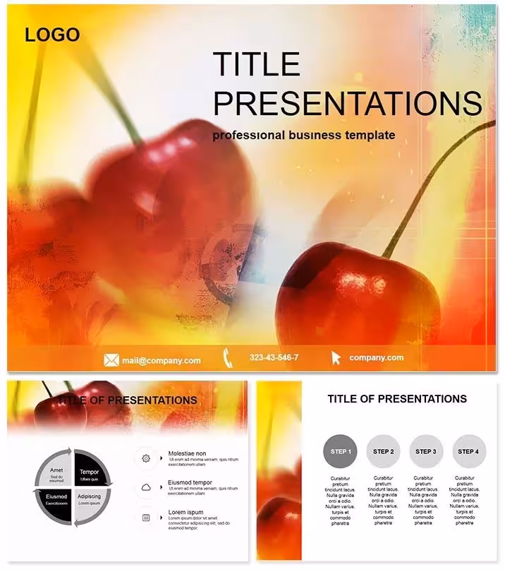 Berry Cherry PowerPoint Template