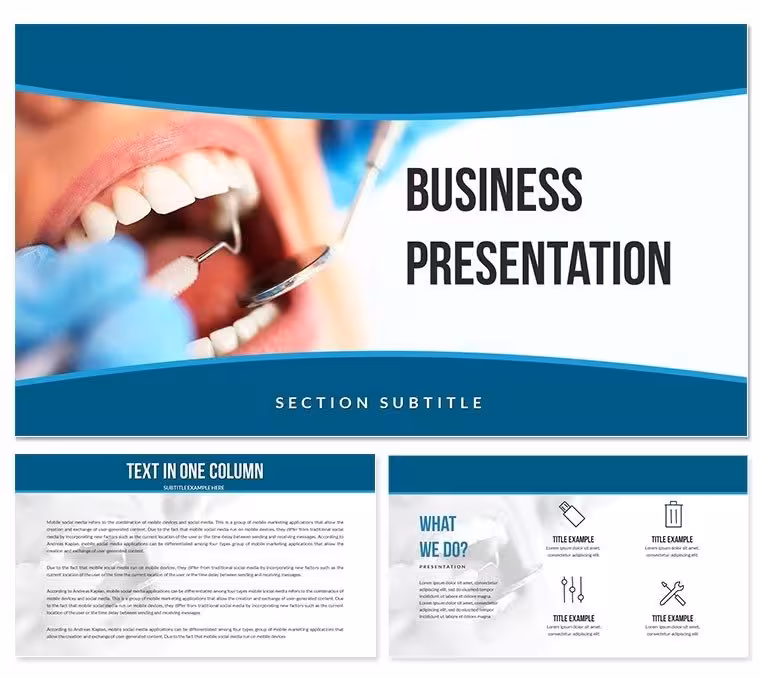Dentist: Dental Sealing Keynote Themes - Presentations Template