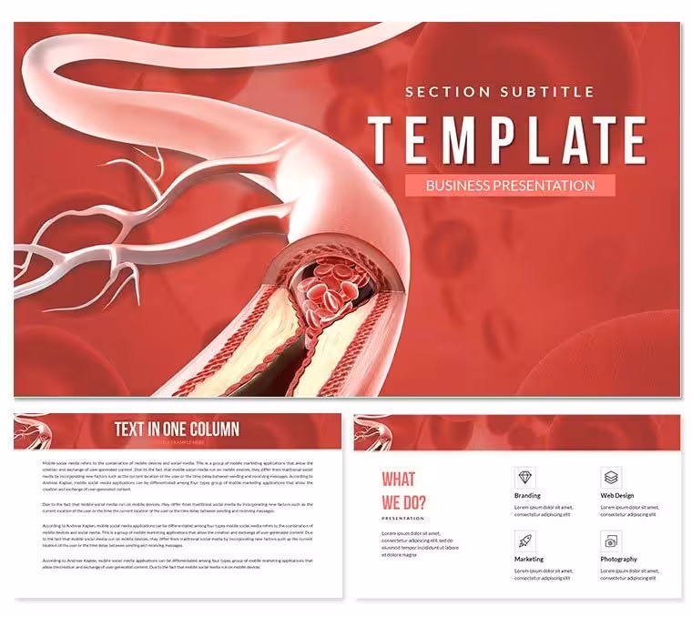 Blood vessel shunting Keynote template