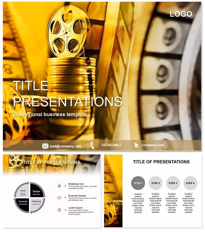 Movie Studio Infographic PowerPoint Template Pro