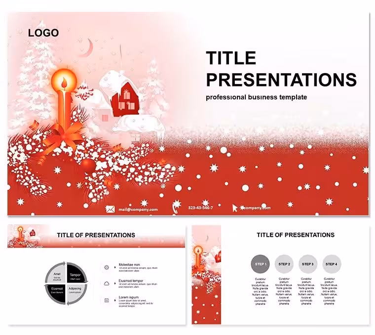 Christmas Candle PowerPoint Template
