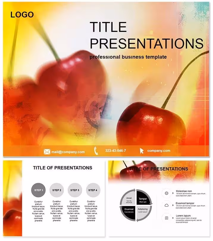 Berry Cherry Keynote Template