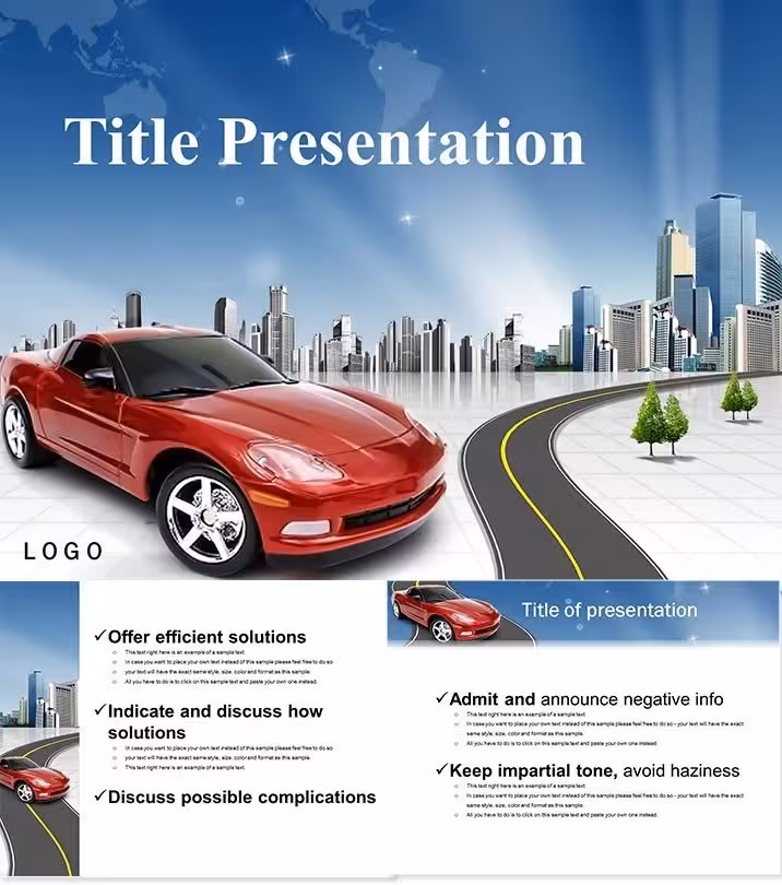 Car and City Keynote Template for Urban Auto Pros