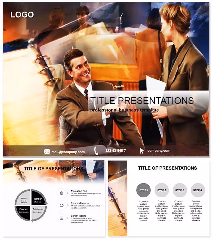 Seamless Transactions PowerPoint Template: Deal Flow Redefined