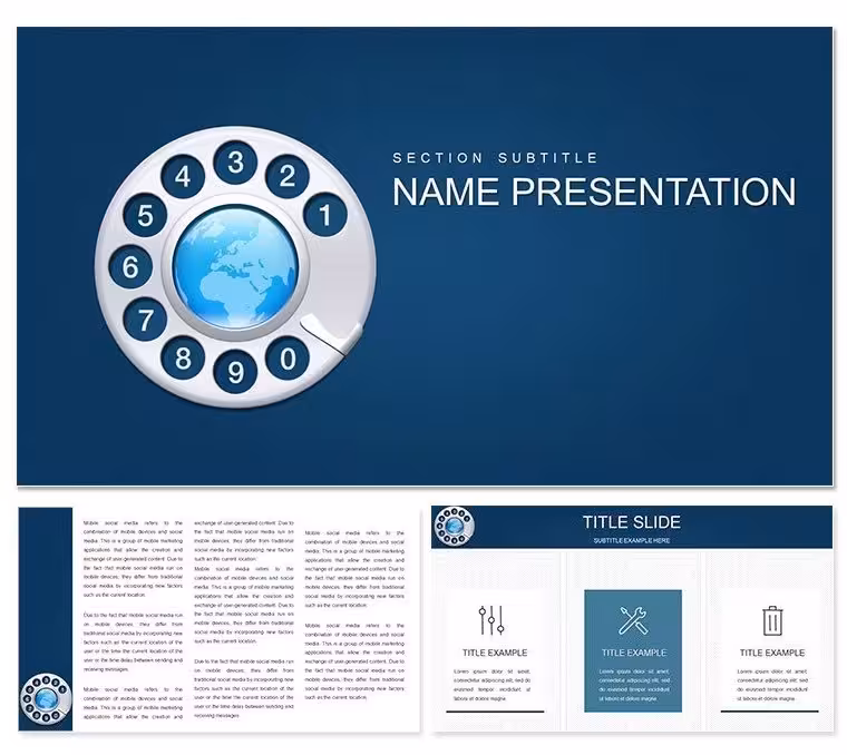 Call Center Service Keynote Template: Connect Ideas with Crystal-Clear Visuals
