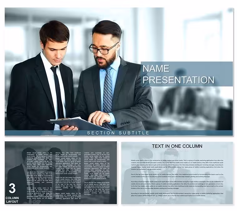 Business People Keynote Template - 28 Diagrams | Instant Download | ImagineLayout