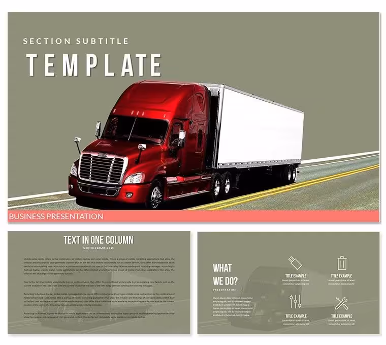Transportation of goods Keynote Template - Themes