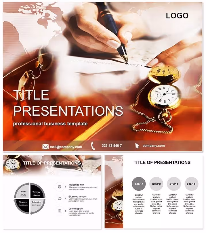 Documents Preparation PowerPoint Template for Business