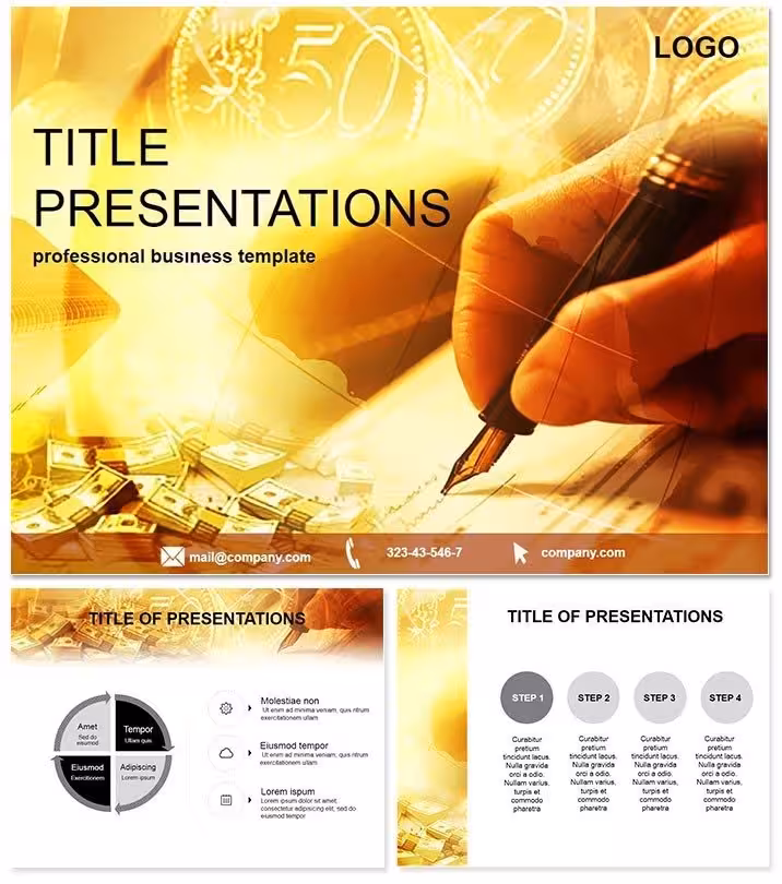 Financial Document Pro PowerPoint Template