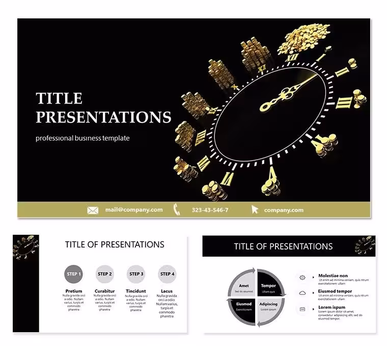 Time Money Keynote templates - Themes