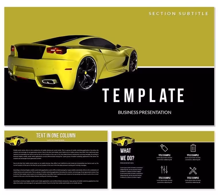 Car Price Keynote templates